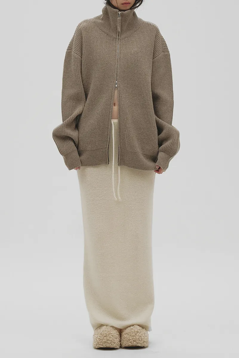[PRE-ORDER] TODAYFUL - Zipup Knit Cardigan