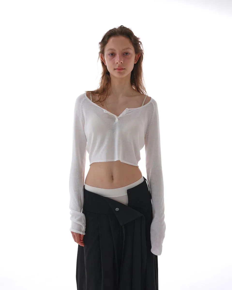 Studio Doe - Cool Gauze Button Front Knit Top