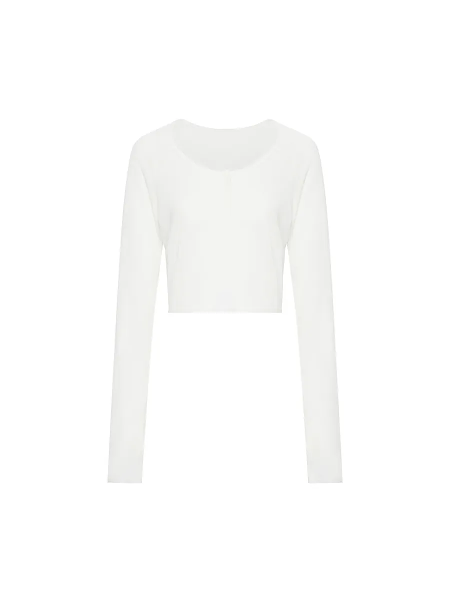 Studio Doe - Cool Gauze Button Front Knit Top