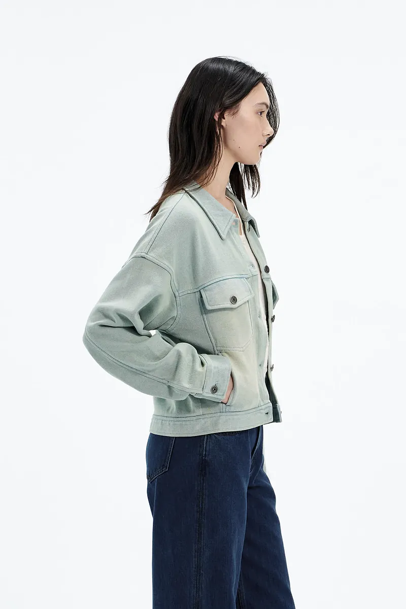Studio Doe - Knit Denim Cropped Jacket
