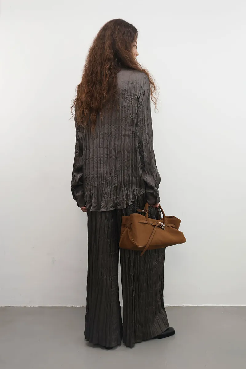 Studio Doe - Satin Pleated Shirt
