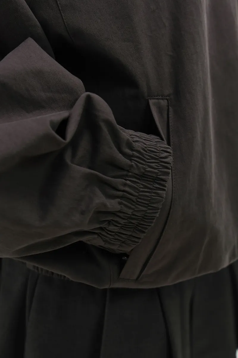 Studio Doe - Raglan Sleeve Stand Collar Oversized Jacket