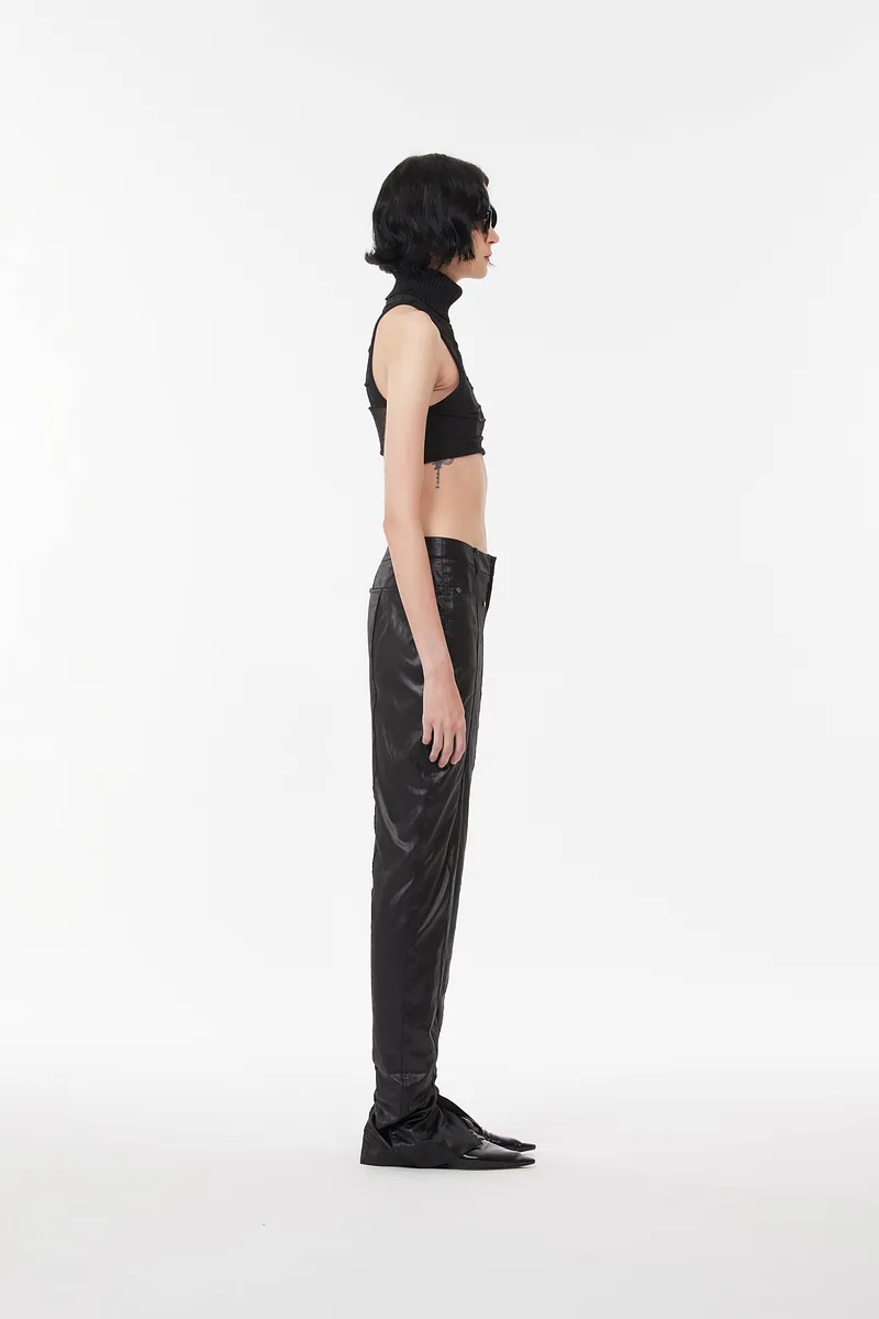 MN - High Neck Knitted Crop Top