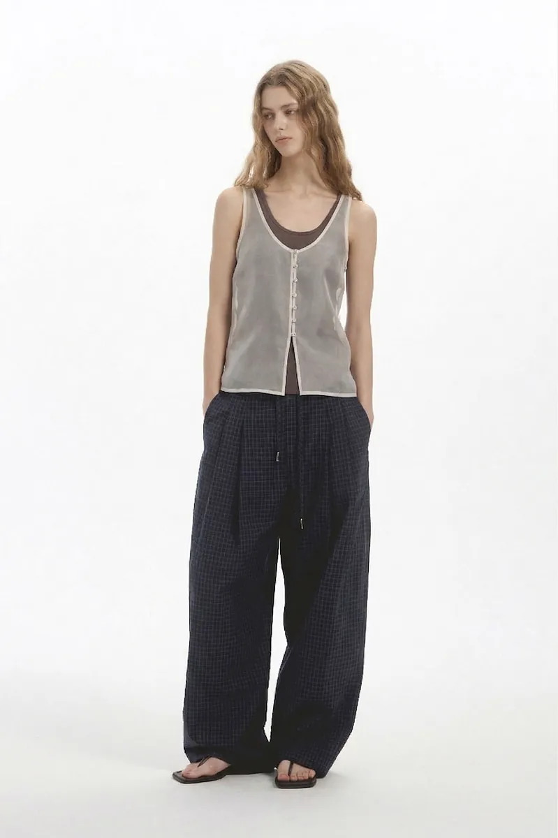 Studio Doe - Sheer Buttoned Vest