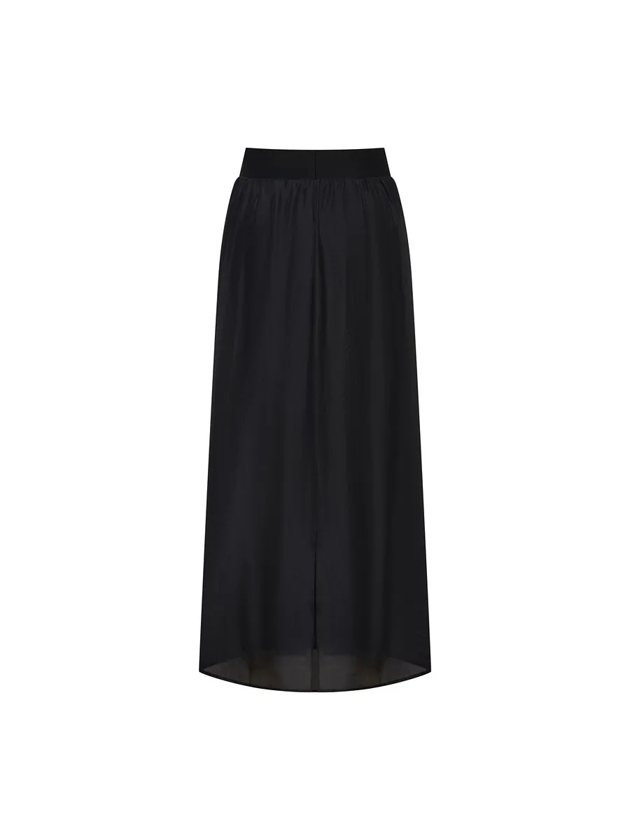 Studio Doe - Elastic Waist Sheer Layered Skirt