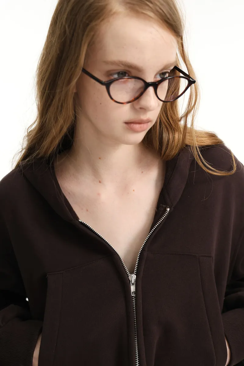 Studio Doe - Fleece Cropped Zip Hoodie