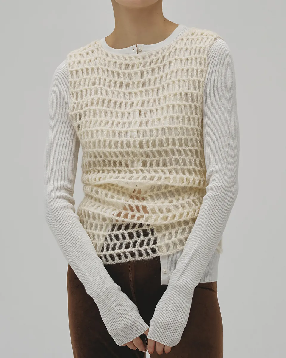 TODAYFUL - Mohair Mesh Vest