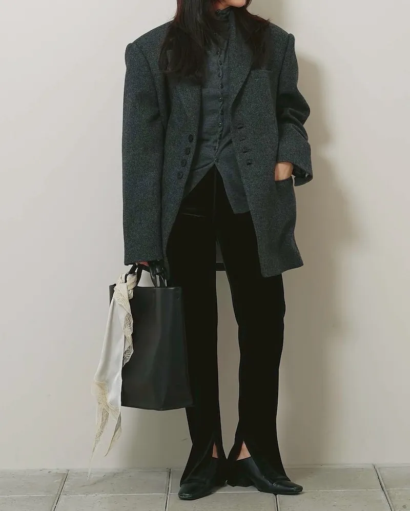 TODAYFUL - Velour Slit Leggings