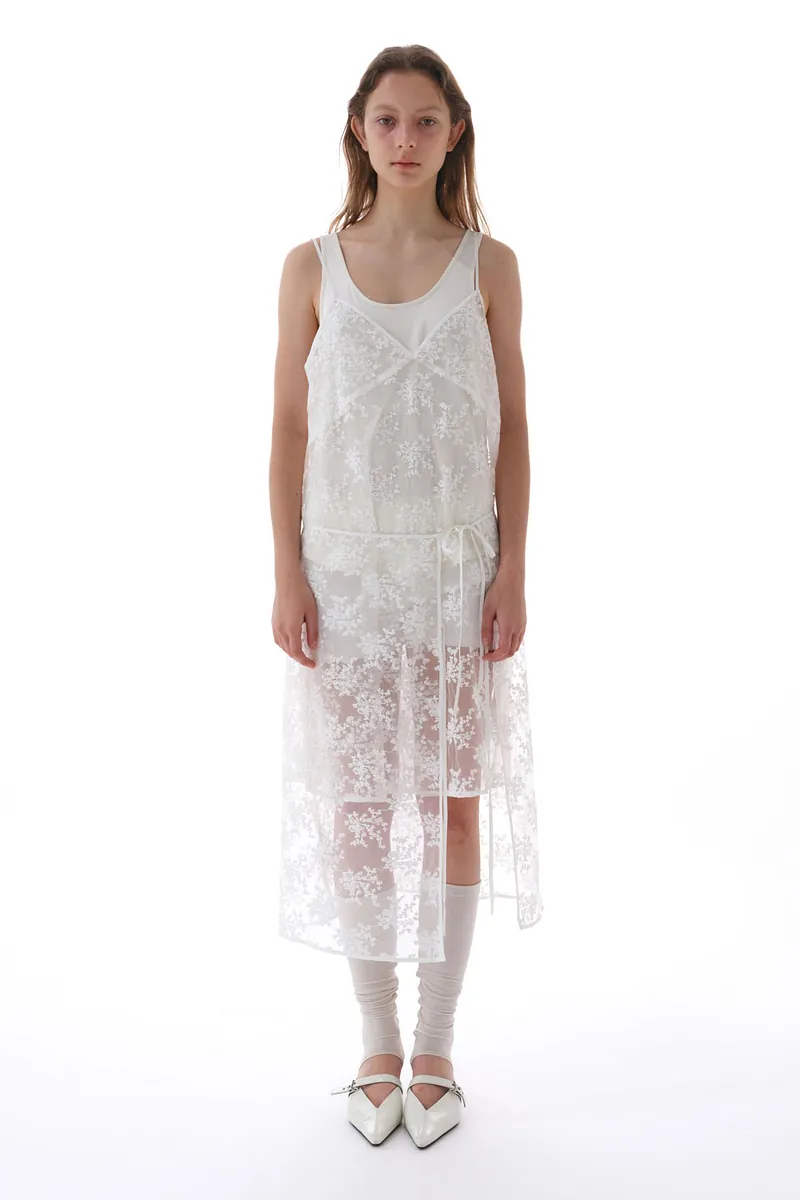 Studio Doe - Lace Embroidered Tie Skirt