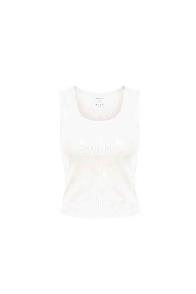 Studio Doe - Perfect Fit Rib Square Neck Tank Top