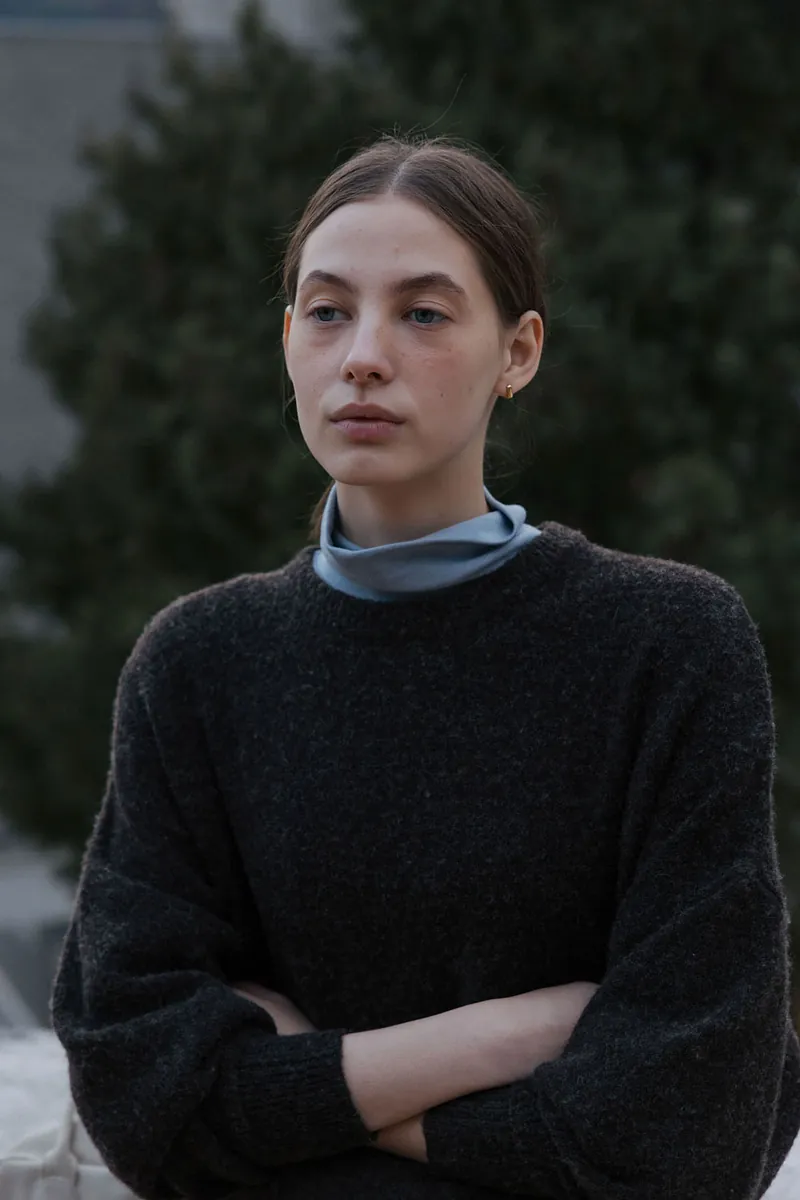 Studio Doe - Crew Neck Curved Sleeve Sweater