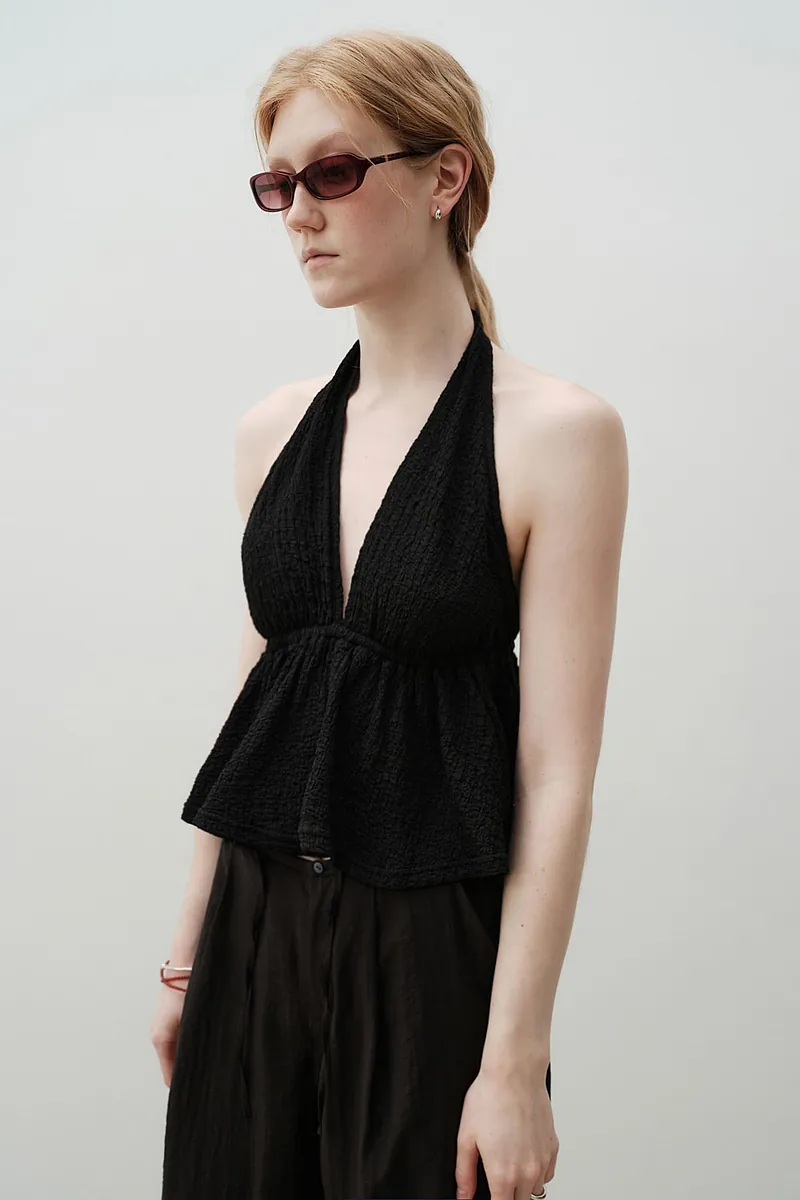 Studio Doe - Shirred Texture Backless Bratop
