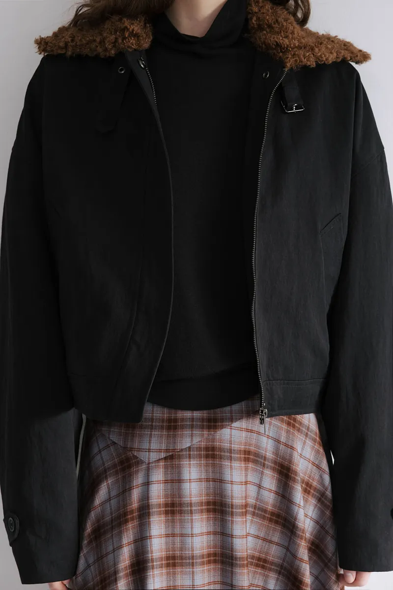 Studio Doe - Boa Collar Aviator Jacket