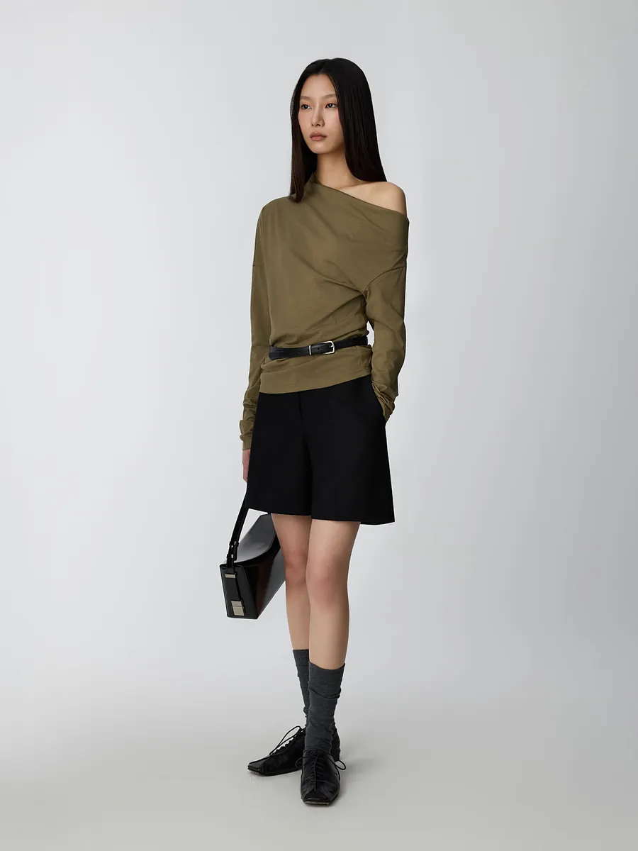 Studio Doe - Textured Stretch Knee-Length Trousers