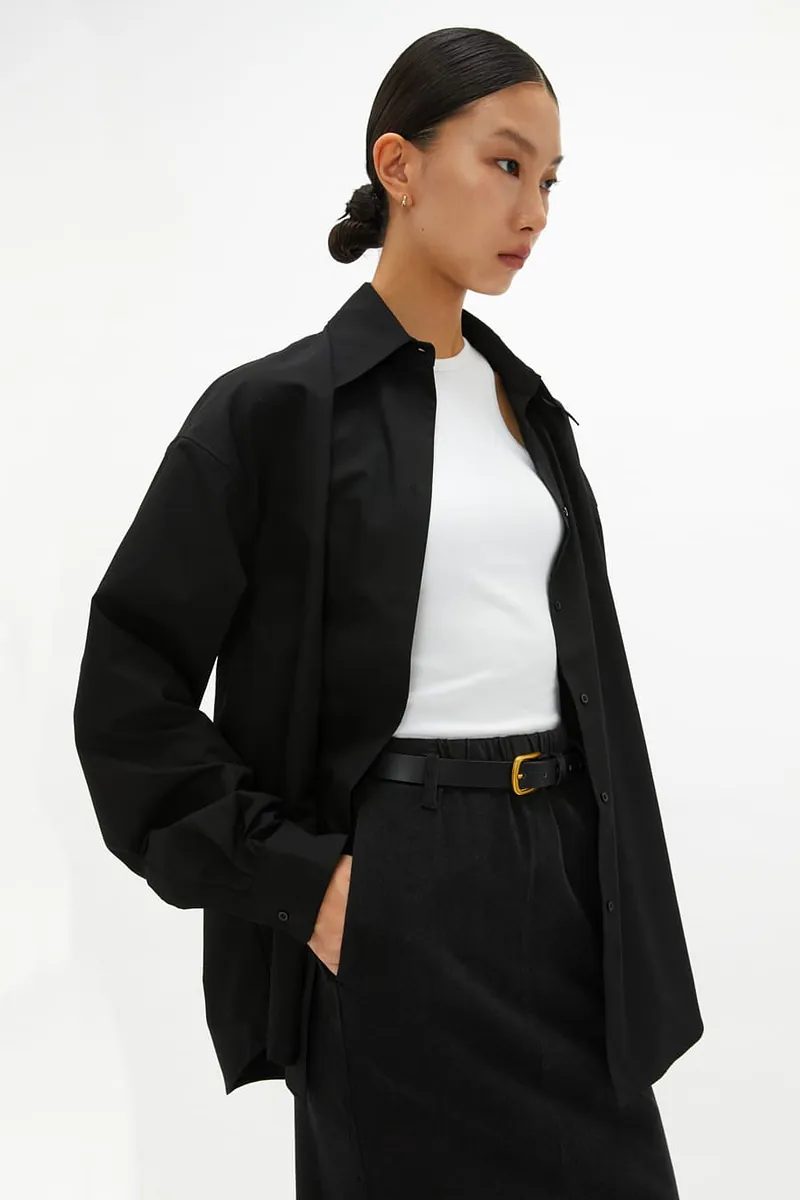 Studio Doe - Classic Drop Shoulder Wrinkle-Resistant Shirt
