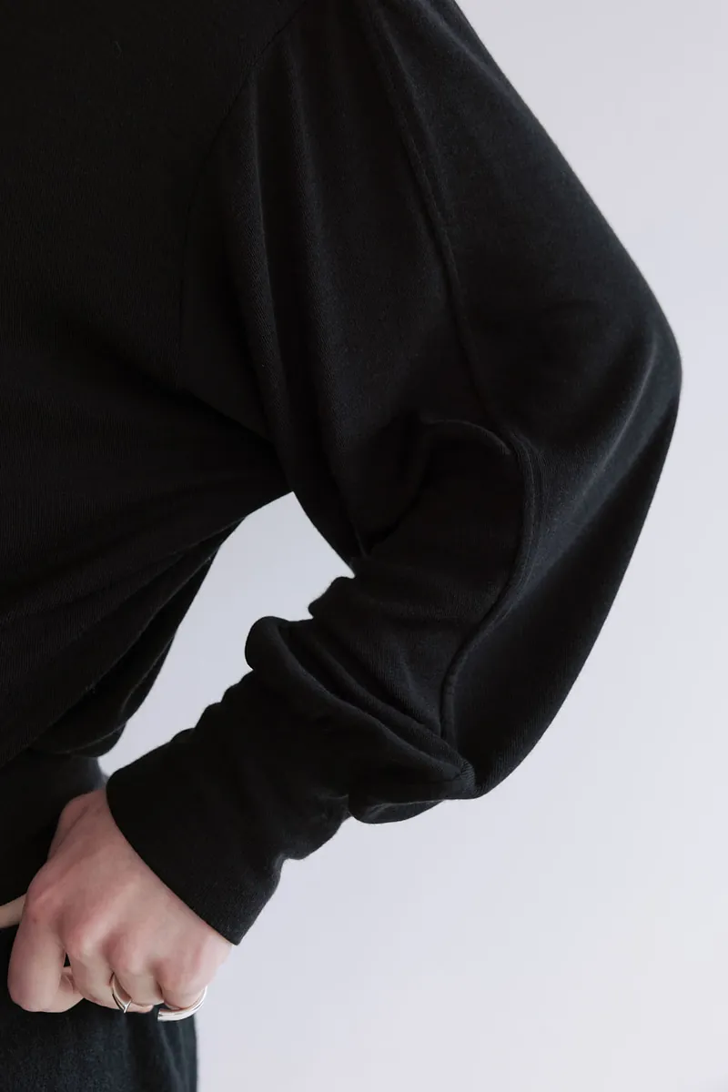 Studio Doe - Puff-sleeve Turtleneck Pullover