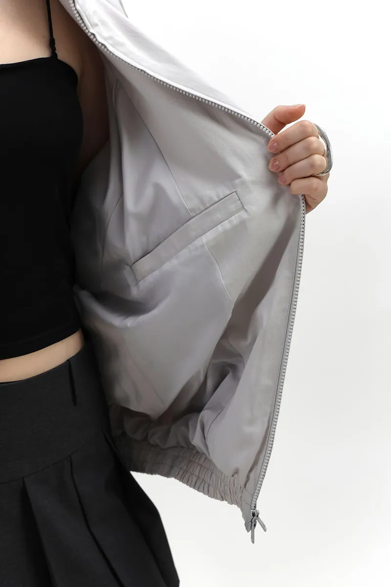 Studio Doe - Raglan Sleeve Stand Collar Oversized Jacket