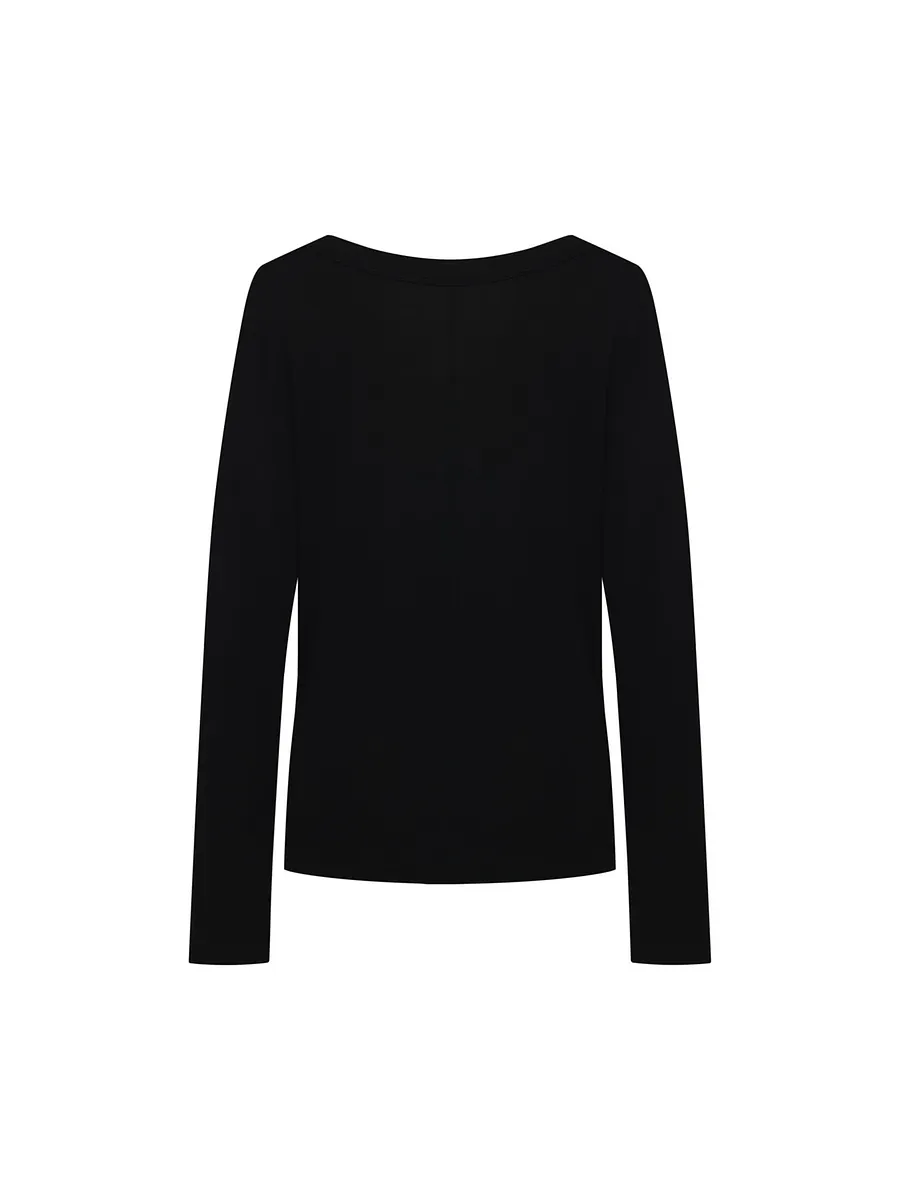 Studio Doe - Premium Tencel Wide Neck Knit Top