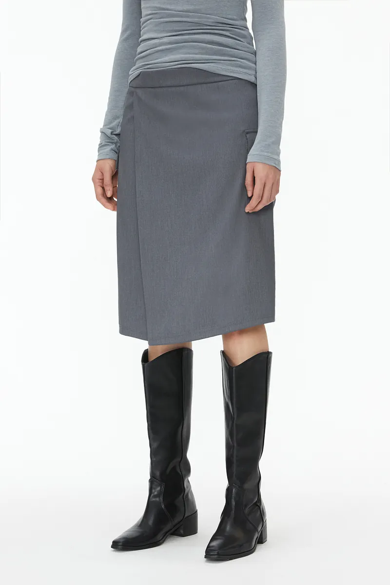Studio Doe - Structured Pleated Knee-Length Skirt