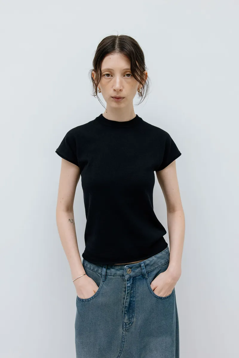 Studio Doe - French Sleeve Knit T-shirt