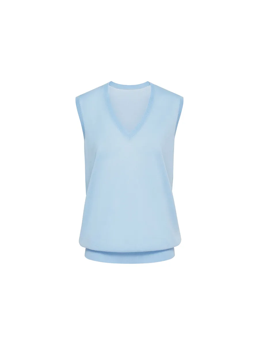 Studio Doe - V-Neck Tencel Fine Knit Tank Top