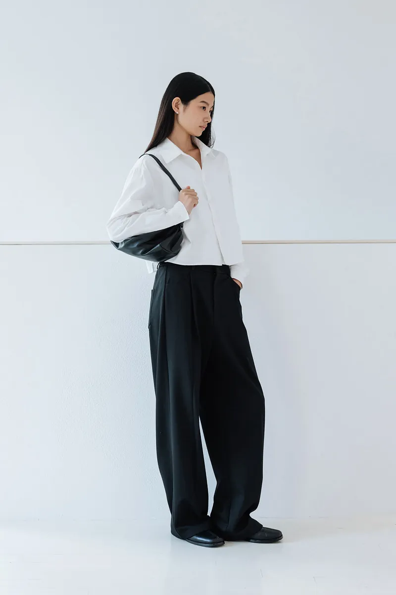 Studio Doe - Gender Free Wool-like Tuck Trousers