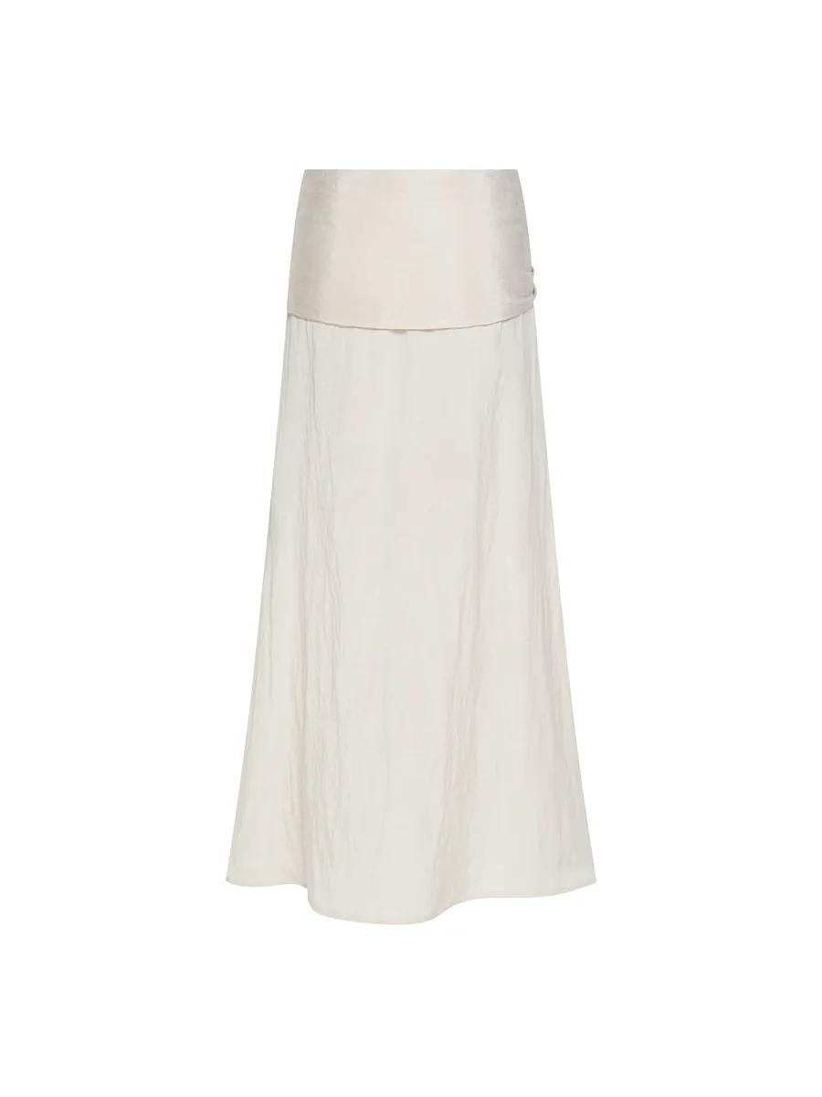 Studio Doe - Peach-Touch Textured Tie Skirt