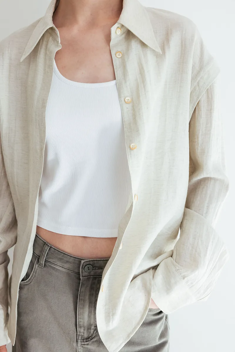 Studio Doe - Layered Panel Textured Shirt