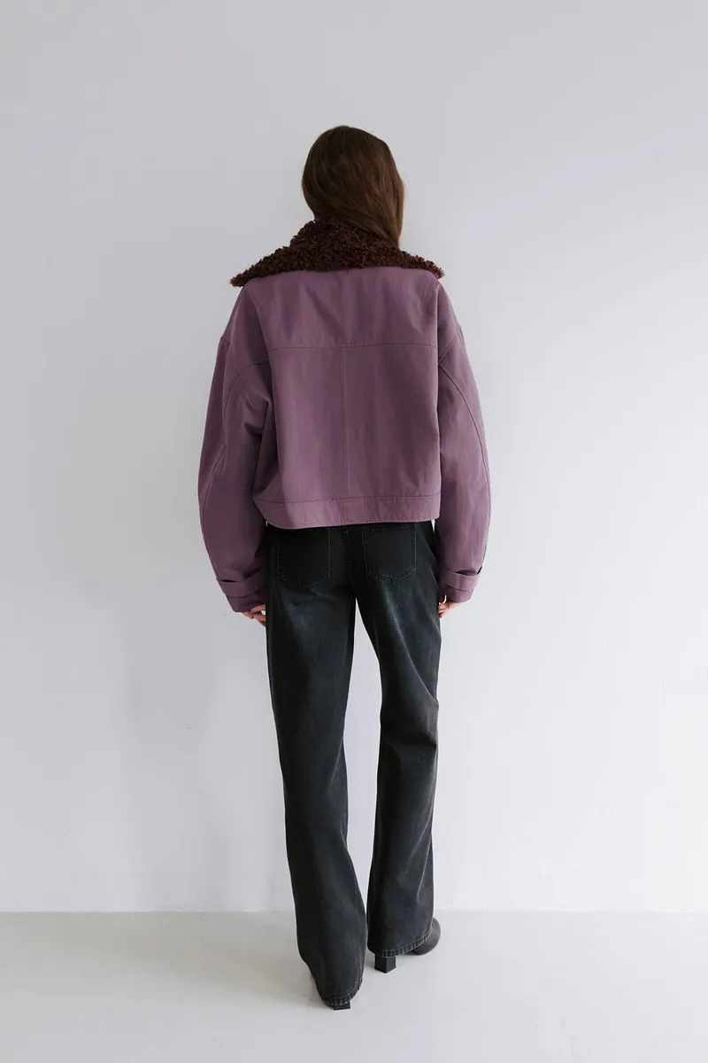 Studio Doe - Boa Collar Aviator Jacket