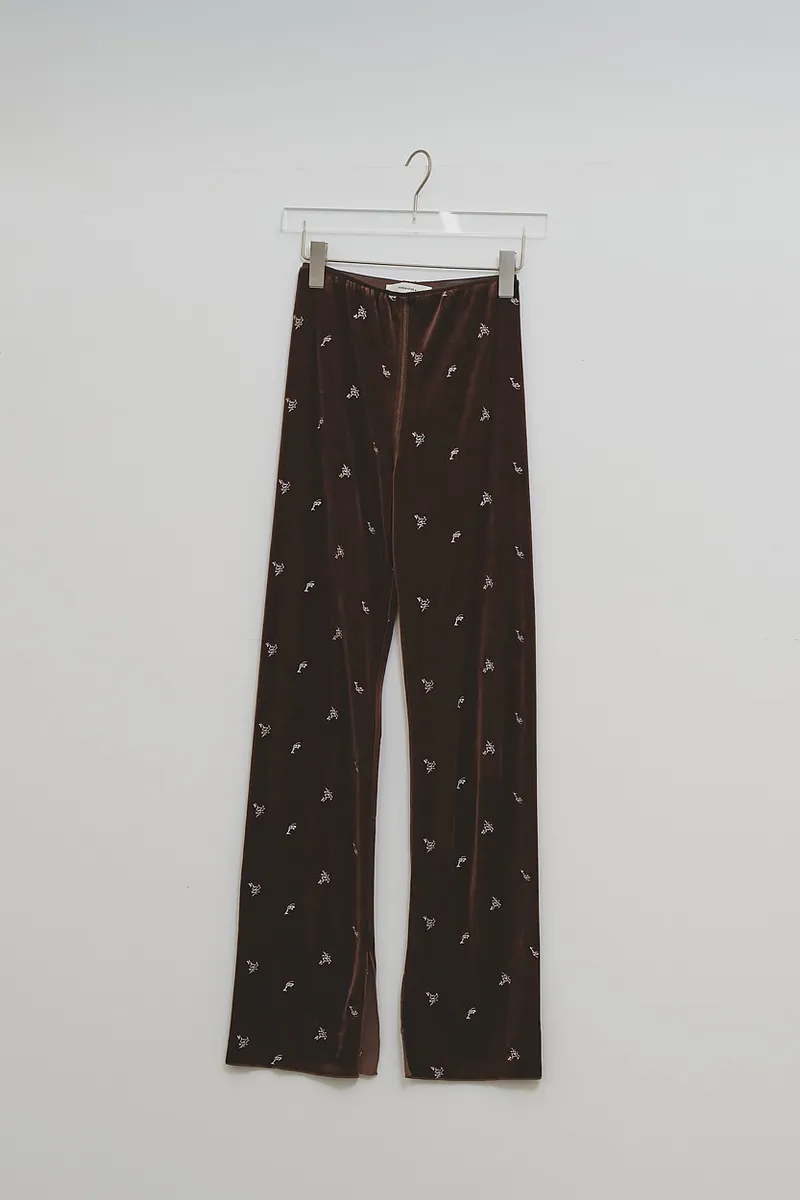 [PRE-ORDER] TODAYFUL - Petit Flower Velour Leggings
