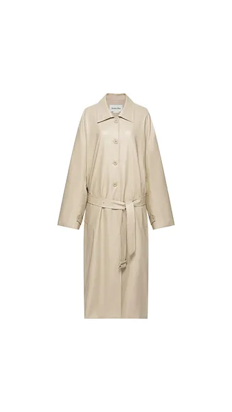 Studio Doe - Washable Faux Leather Lightweight Trench Coat