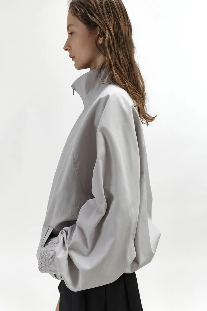 Studio Doe - Raglan Sleeve Stand Collar Oversized Jacket