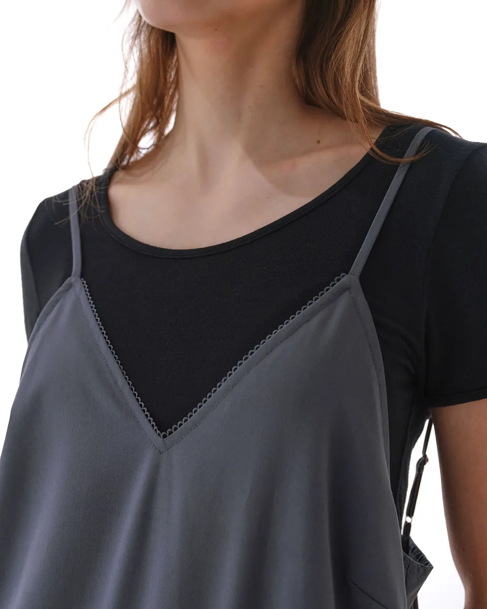 Studio Doe - Diagonal Shirred Strap Dress