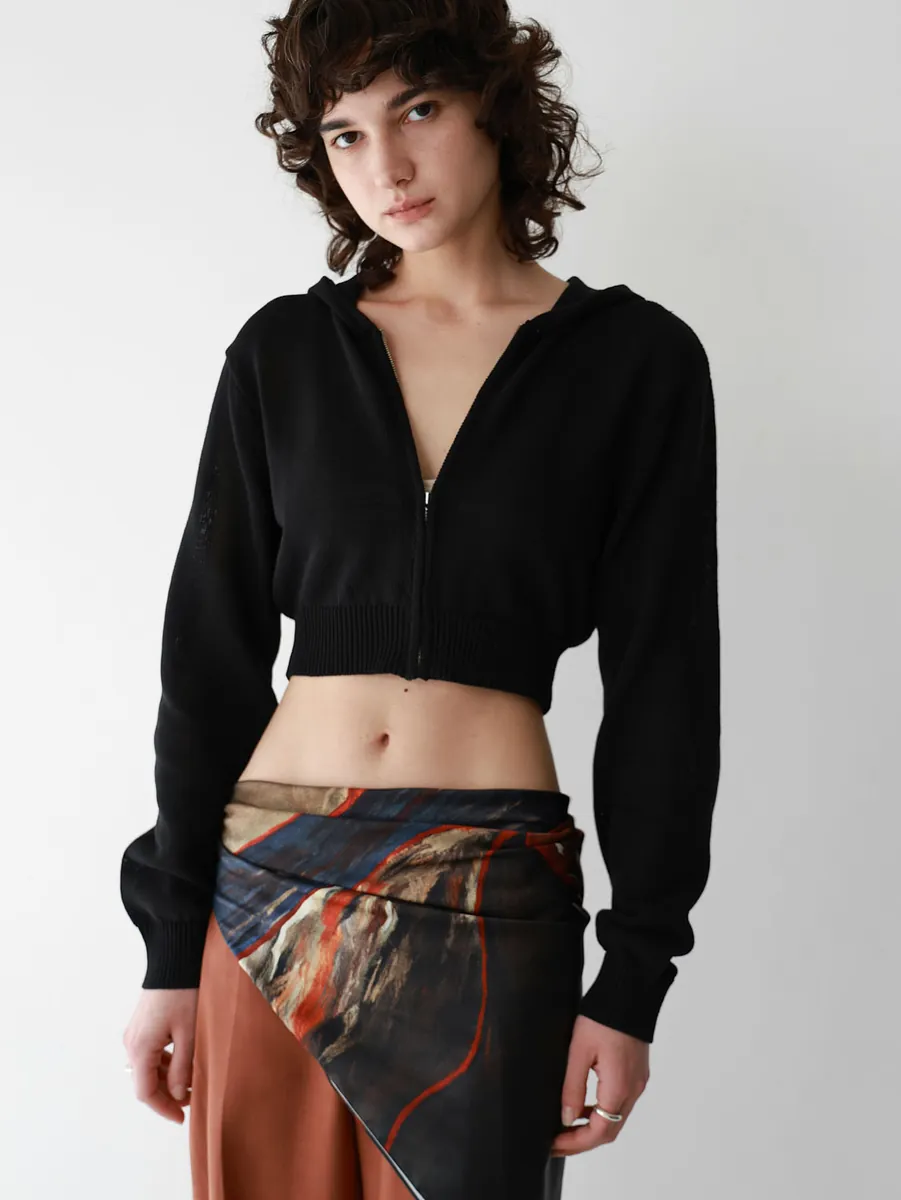 Studio Doe - Cool Gauze Hooded Short Cardigan