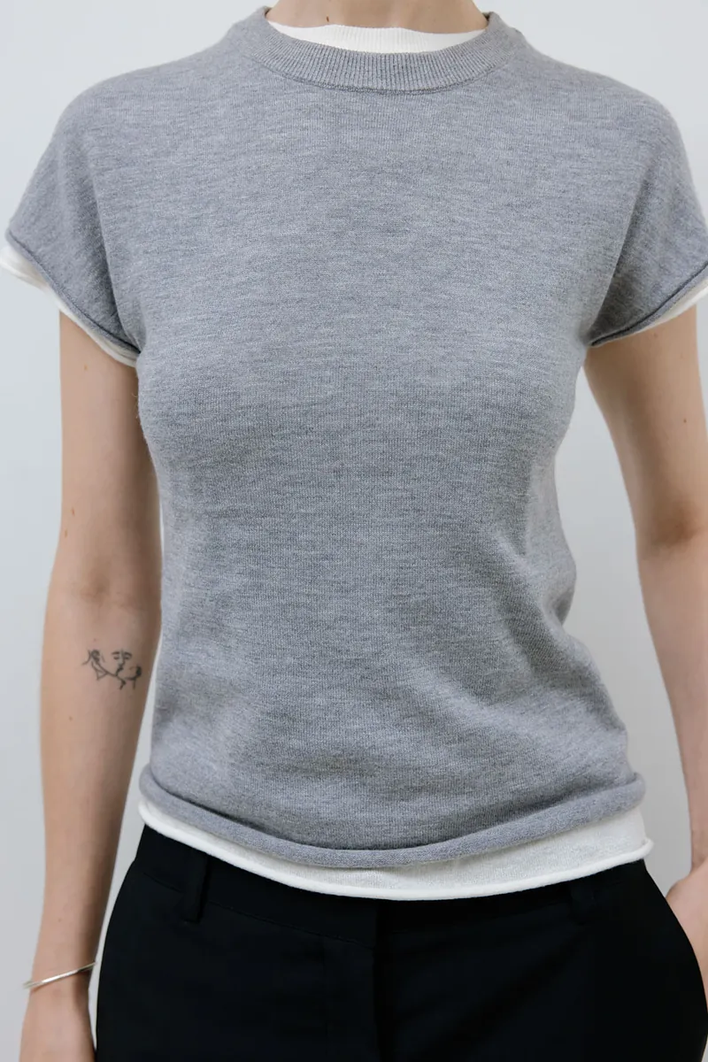 Studio Doe - French Sleeve Knit T-shirt