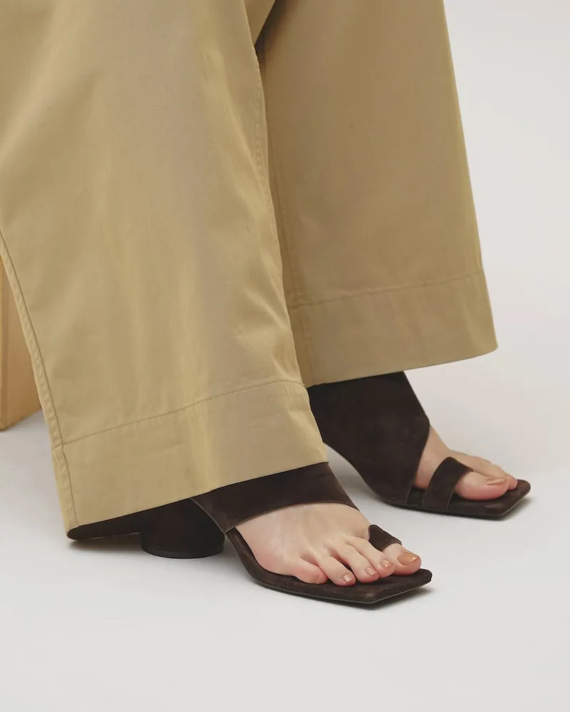 TODAYFUL - Square Suede Sandals