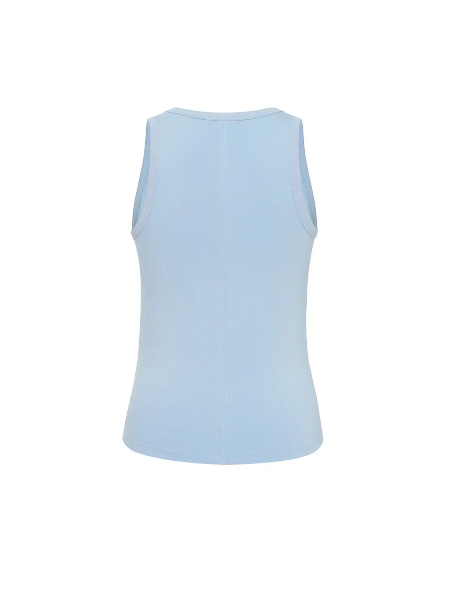 Studio Doe - Straight Neck Cut-Shoulder Bra Tank Top