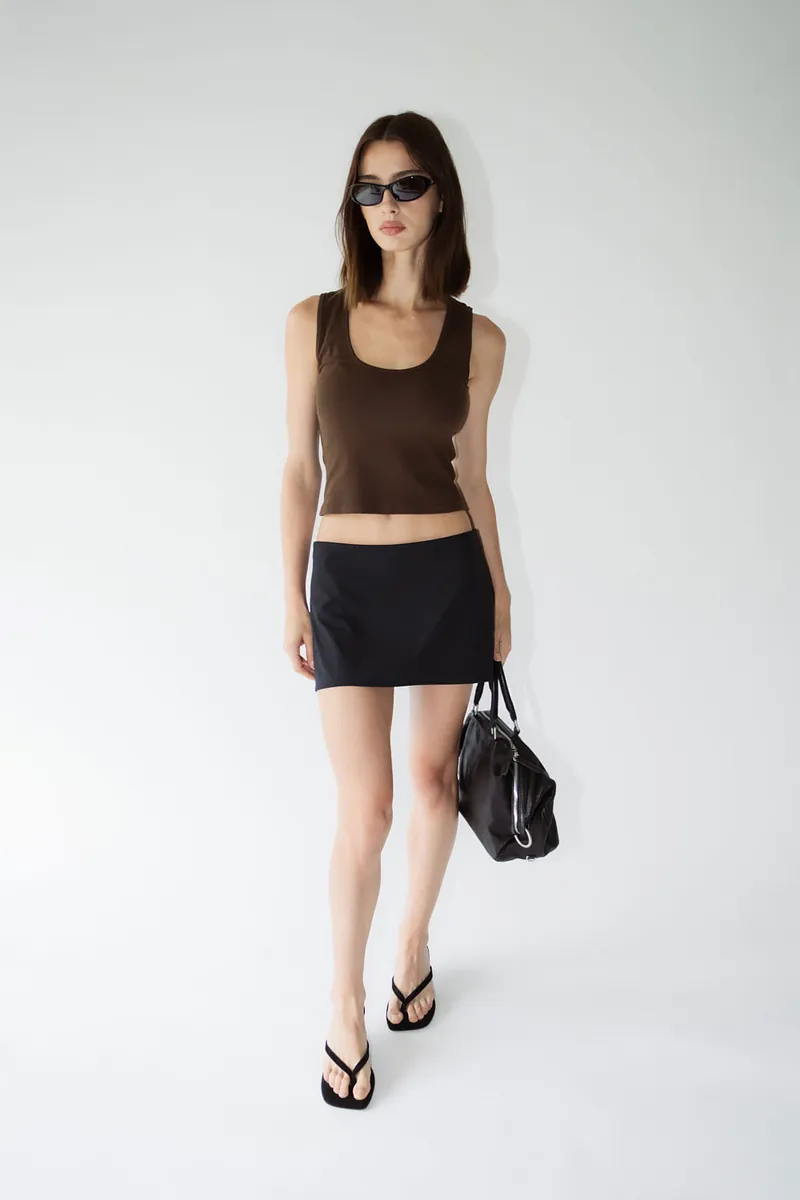 Studio Doe - Perfect Fit Rib Square Neck Tank Top