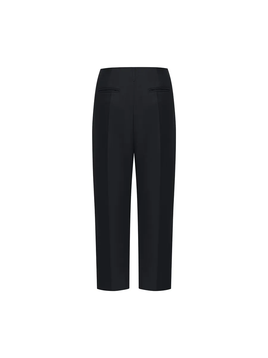 Studio Doe - Mid-Rise Tapered Cropped Trousers