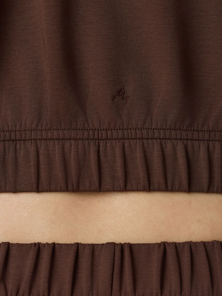 Studio Doe - Doe：Molly Deep V-Neck Cropped Hoodie