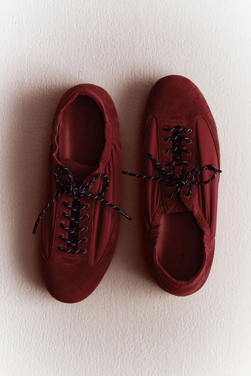 Studio Doe - Slim Trainer Suede Docking Sneakers