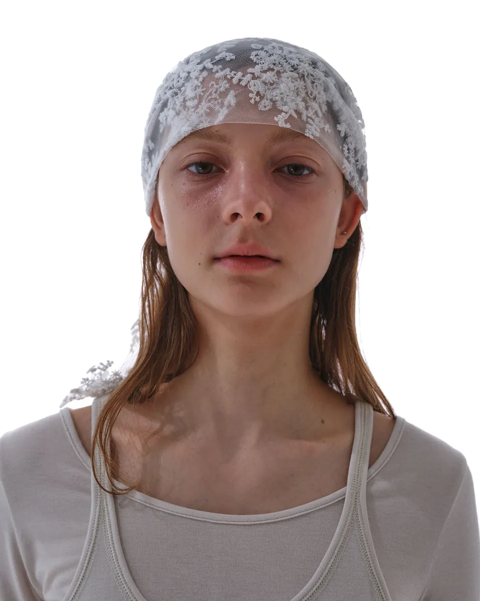 Studio Doe - Lace Embroidered Turban Hat