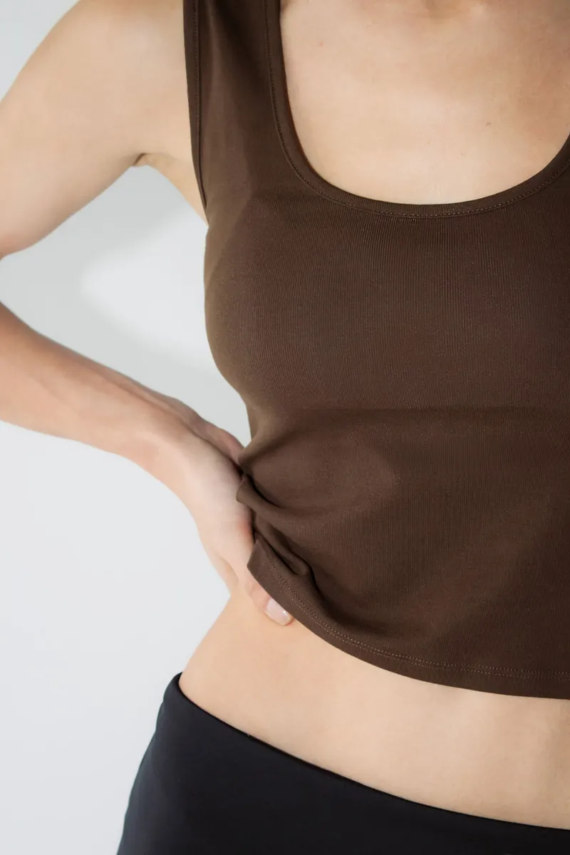 Studio Doe - Perfect Fit Rib Square Neck Tank Top