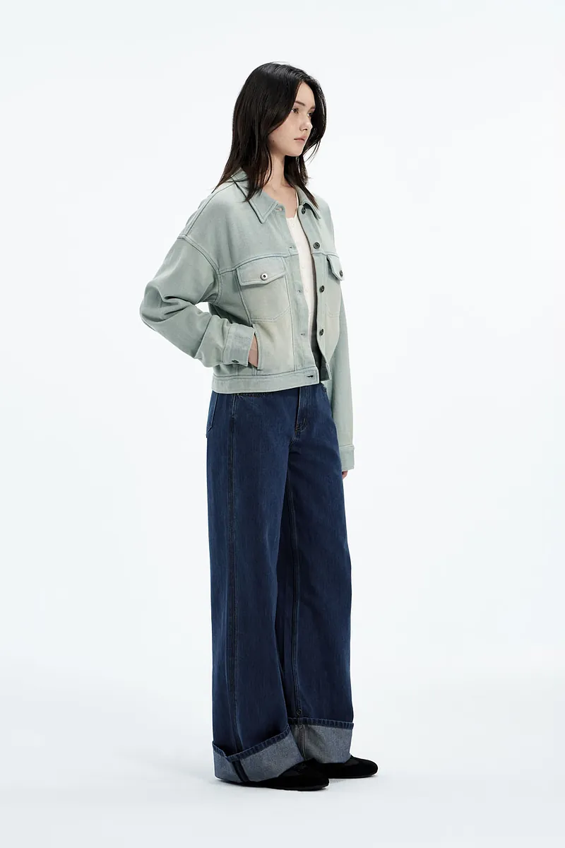 Studio Doe - Knit Denim Cropped Jacket