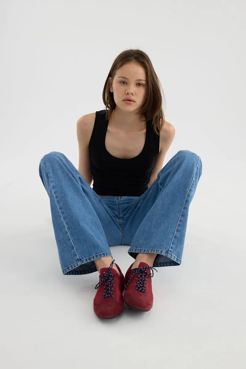 Studio Doe - Slim Trainer Suede Docking Sneakers