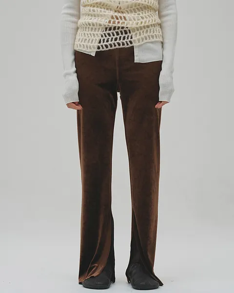 Velour Slit Leggings