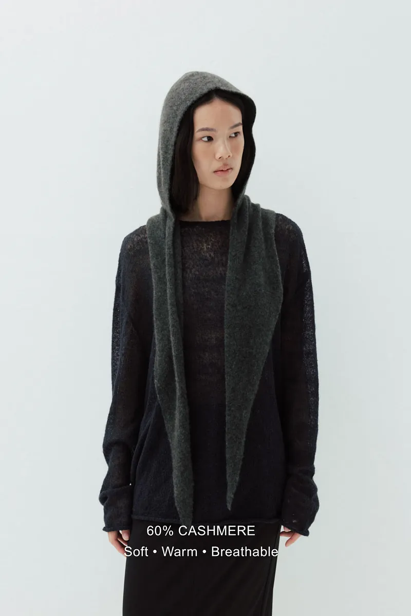 Studio Doe - Cashmere Soft Knit Hooded Scarf