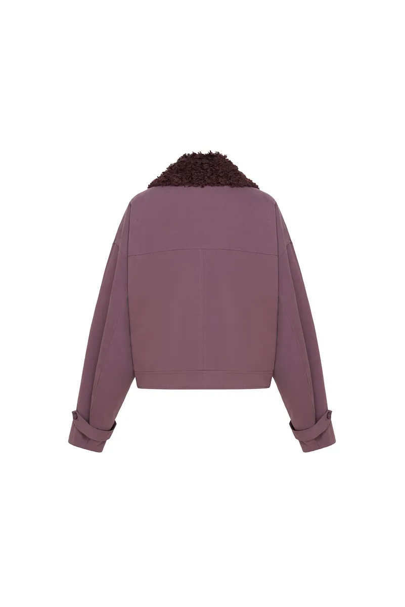 Studio Doe - Boa Collar Aviator Jacket