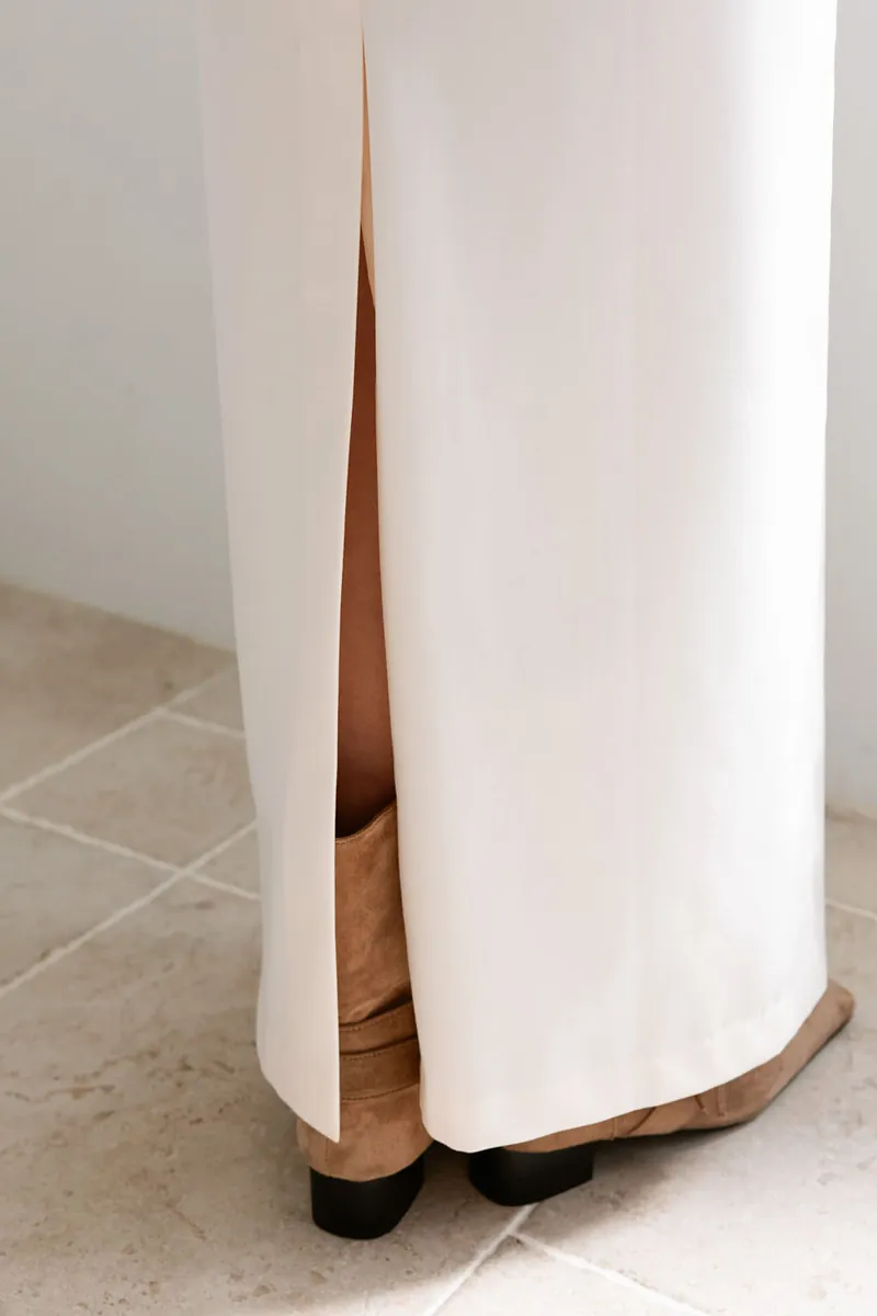 Studio Doe - Adjustable Tie Slit Straight Skirt