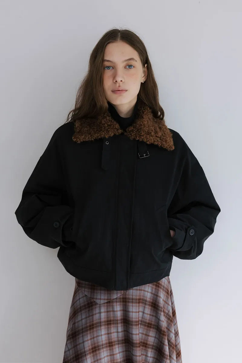 Studio Doe - Boa Collar Aviator Jacket